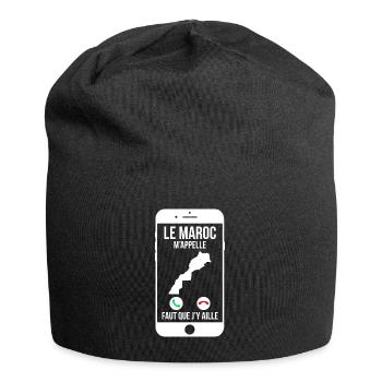 Le Maroc m'appelle - Faut que j'y aille - Bonnet en jersey - noir - Devant