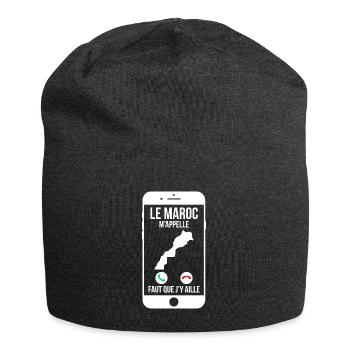 Le Maroc m'appelle - Faut que j'y aille - Bonnet en jersey - charbon - Devant
