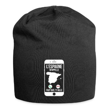 L'Espagne m'appelle - Faut que j'y aille - Bonnet en jersey - noir - Devant