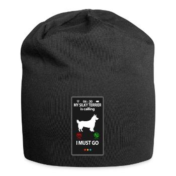 Australian Silky Terrier Funny Sayings Funny - Jersey Beanie - black - Front