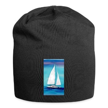 Les marins adorent le catamaran Catamaran Waves Wind - Bonnet en jersey - noir - Devant