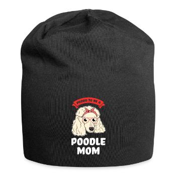 Pudel Pudel Mama Pudel Geschenk - Jersey-Beanie - Schwarz - Vorne