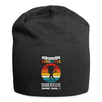 Vorschule Anfang Vorschüler Geschenk - Jersey-Beanie - Schwarz - Vorne