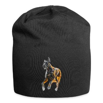 Deutsche Dogge - Jersey-Beanie - Schwarz - Vorne