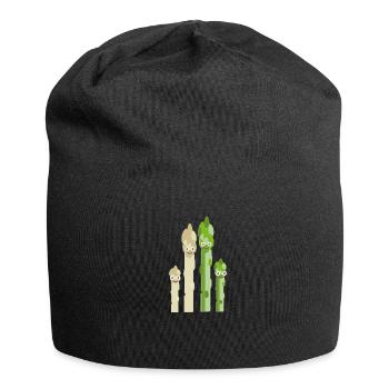 asparagus family,asparagus,white asparagus,family - Jersey Beanie - black - Front