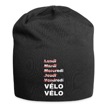 week-end vélo - Bonnet en jersey - noir - Devant