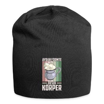 Ayran Döner Kebab Imbiss Getränk Türkei Salz - Jersey-Beanie - Schwarz - Vorne