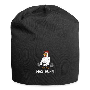 Masthuhn Für Wachstum Bodybuilding Geschenk - Jersey-Beanie - Schwarz - Vorne