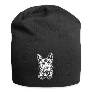 Kai Ken Portrait Hunde Hund Wilsigns - Jersey-Beanie - Schwarz - Vorne