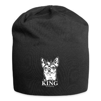 Chihuahua Roi de tout Chien Chien Wilsigns - Bonnet en jersey - noir - Devant
