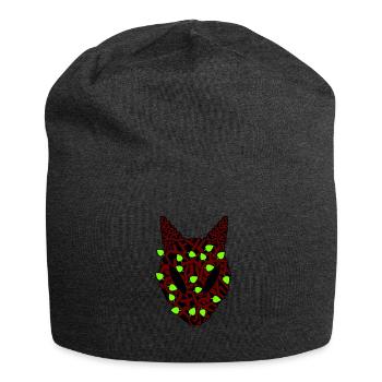 Grüner Ekuroeil - Jersey-Beanie - Anthrazit - Vorne