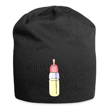 Baby bottle - Jersey Beanie - black - Front