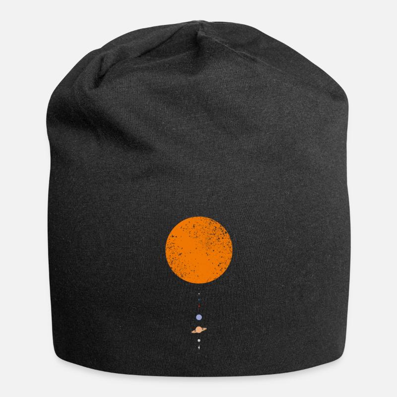 Système solaire Spécifications Etoiles Terre Cosmos Mars Vénus U - Bonnet en jersey - noir