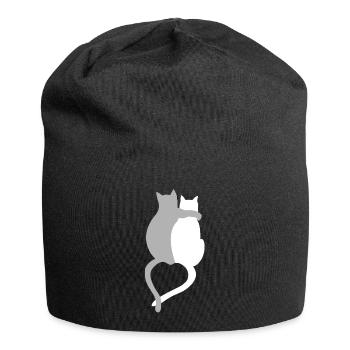 Les chats aiment - Bonnet en jersey - noir - Devant