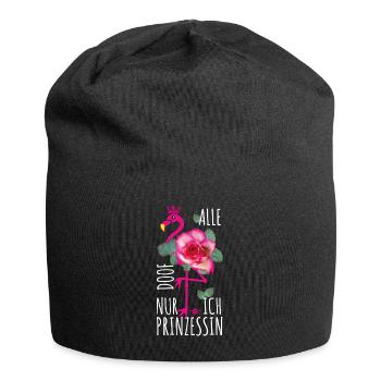 28 Flamingo Tout stupide que moi princesse - Bonnet en jersey - noir - Devant