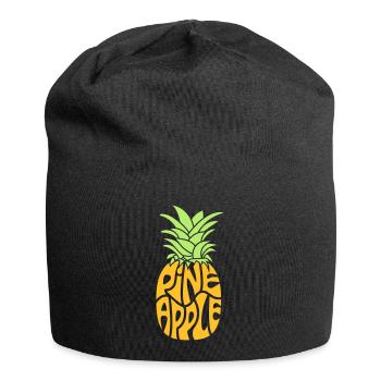 Ananas - Jersey-Beanie - Schwarz - Vorne