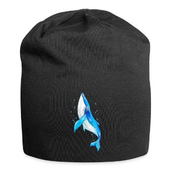 Wal - Jersey-Beanie - Schwarz - Vorne