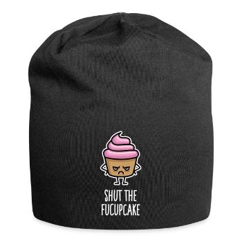 Funny Cupcake Sayings Shut the fucupcake fuck up - Jersey Beanie - black - Front
