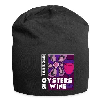 Huîtres et vin Ironic Sayig Seafood Chef - Bonnet en jersey - noir - Devant
