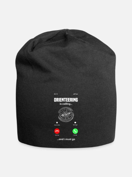 Orienteer Runner Running Orienteering Is Calling - Jersey-Beanie - Schwarz