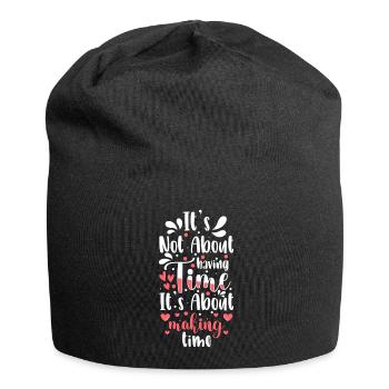 Panneau de montre moderne - Bonnet en jersey - noir - Devant