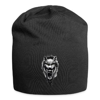Loup-garou effrayant Horreur - Bonnet en jersey - noir - Devant