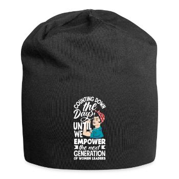 Nous responsabilisons la prochaine génération de femmes leaders - Bonnet en jersey - noir - Devant