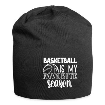Basketball Spruch Motiv I Basketballer - Jersey-Beanie - Schwarz - Vorne