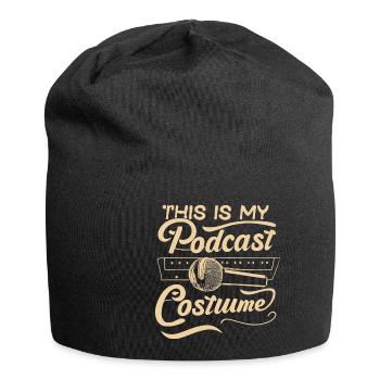 Lustiges Podcast Kostüm Design - Jersey-Beanie - Schwarz - Vorne