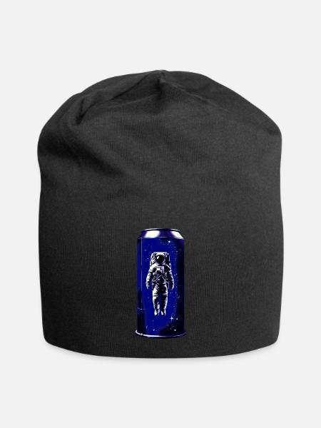 Astronaut in der Dose - Jersey-Beanie - Schwarz