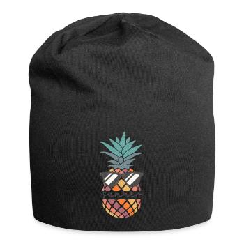 Sommer - Jersey-Beanie - Schwarz - Vorne