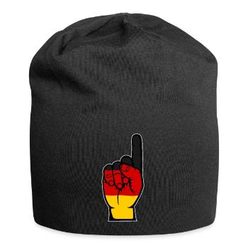 Drapeau allemand numéro 1 - Bonnet en jersey - noir - Devant
