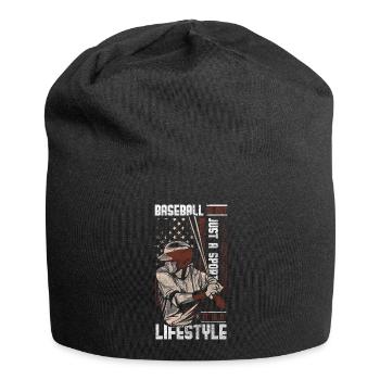 Joueur de baseball Entraîneur de sports de balle - Bonnet en jersey - noir - Devant