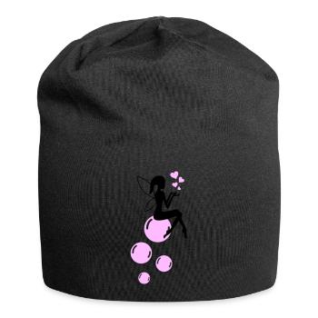 Bulles de savon de fée 01 - Bonnet en jersey - noir - Devant