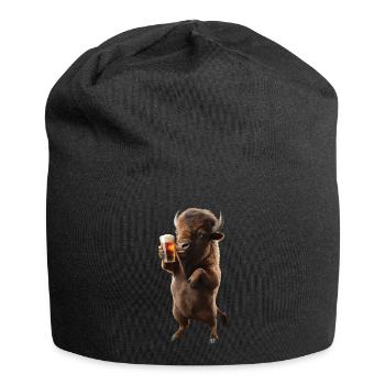 Bison Bier - Jersey-Beanie - Schwarz - Vorne