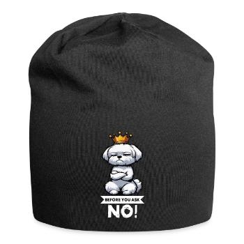 Before You Ask Malteser Maltese Owners Maltese - Jersey Beanie - black - Front