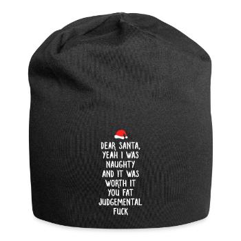 Confession du Père Noël Coquin Tee Noël - Bonnet en jersey - noir - Devant