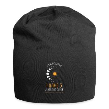 En tant que Scorpion, j’ai 3 côtés le... - Bonnet en jersey - noir - Devant