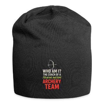Wer bin ich? Der Trainer eines verdammt guten - Jersey-Beanie - Schwarz - Vorne