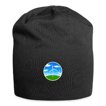 Windräder - Jersey-Beanie - Schwarz - Vorne