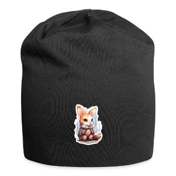 Neige d’hiver moelleuse - Bonnet en jersey - noir - Devant