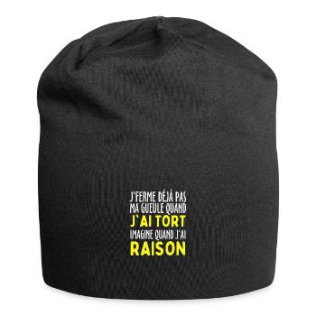 I never shut my mouth complaining - Jersey Beanie - black - Front