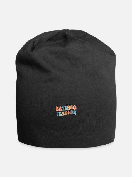 Retired Teacher Lehrer Lehrerin Ruhestand Rente - Jersey-Beanie - Schwarz