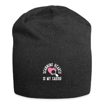 Scanning Hearts Is My Cardio Für Herzspezialisten - Jersey-Beanie - Anthrazit - Vorne