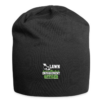 Lawn Enforcement Officer Lawn Mower - Jersey Beanie - black - Front