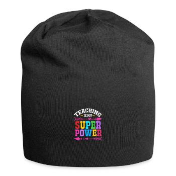 Enseignants de collège - Bonnet en jersey - noir - Devant