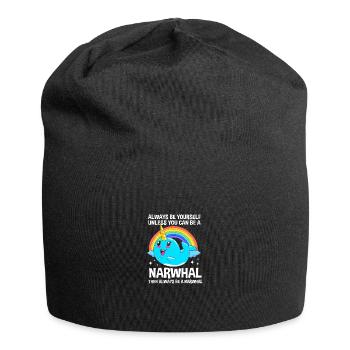 Narwhal - Jersey Beanie - black - Front