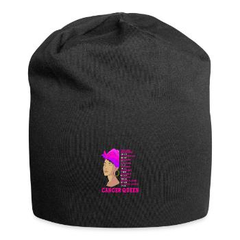 Sternzeichen Krebs - Jersey-Beanie - Schwarz - Vorne