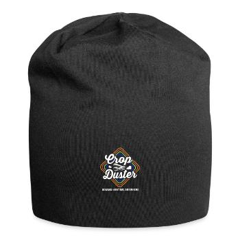 Crop Duster Airplane Pilot - Jersey Beanie - black - Front