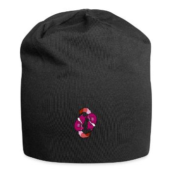 Yin Yang Füchse Lesbian Pride - Jersey-Beanie - Schwarz - Vorne